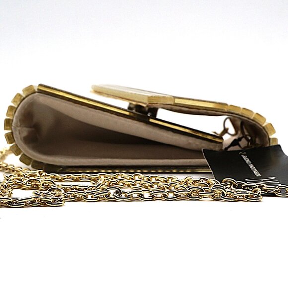 INC Gold Glitter Envelope Clutch Women’s NWT - Picture 4 of 4